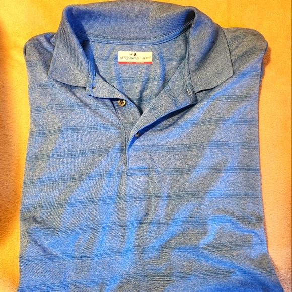 Men's grand slam blue polo size large - Picture 1 of 5